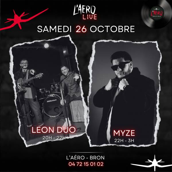 VENEZ DANSER SAMEDI 26 OCTOBRE AVEC LEON DUO ET MYZE